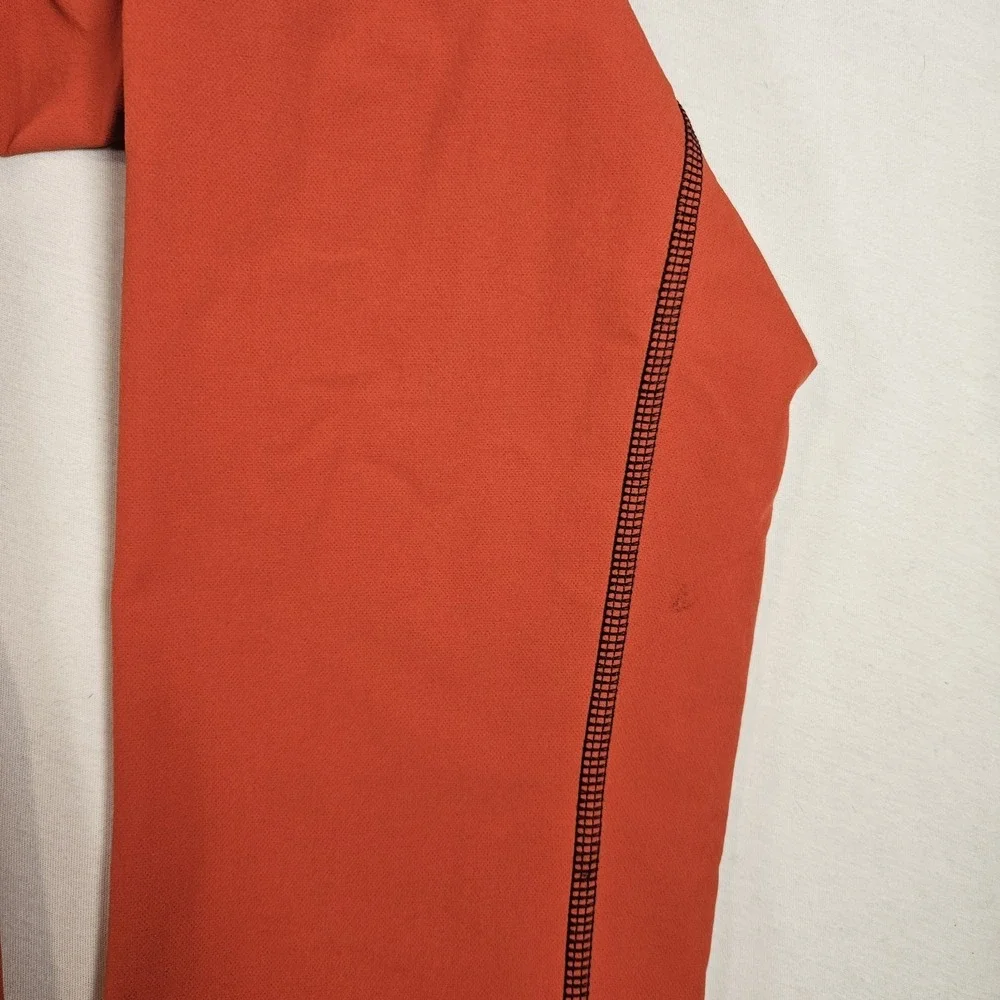 Eddie Bauer Sandstone Soft Shell Jacket Mens Medium First Ascent Orange Full Zip